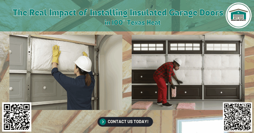 The Real Impact of Installing Insulated Garage Doors in 100° Nebraska Heat - Boys Town Garage Door Repair Co.