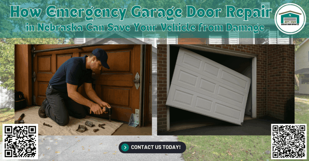 How Emergency Garage Door Repair in Nebraska Can Save Your Vehicle from Damage - Boys Town Garage Door Repair Co.