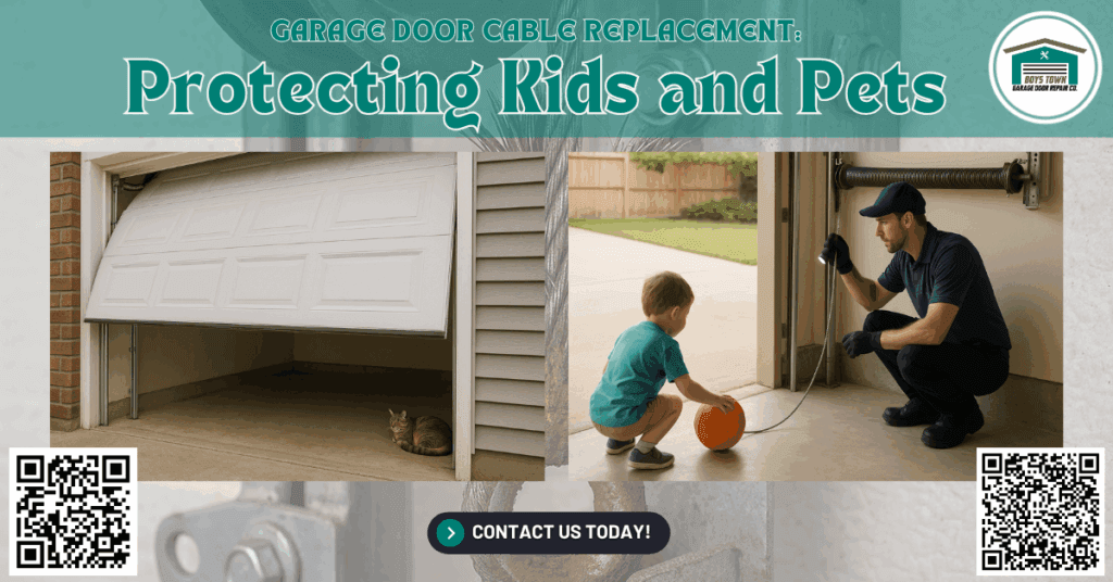 Garage Door Cable Replacement: Protecting Kids and Pets - Boys Town Garage Door Repair Co.