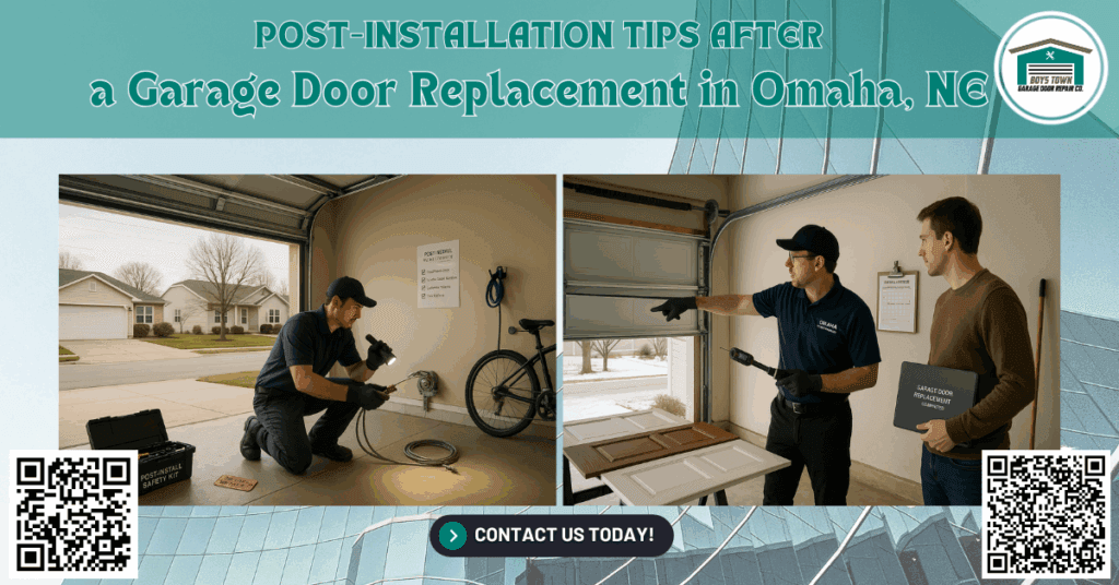 Post-Installation Tips After a Garage Door Replacement in Omaha, NE - Boys Town Garage Door Repair Co.