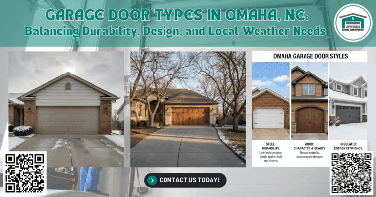 Garage Door Types in Omaha, NE: Balancing Durability, Design, and Local Weather Needs