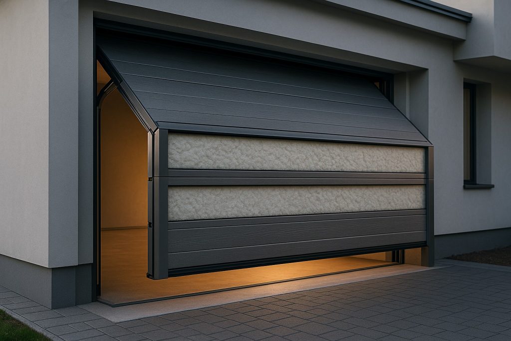 Insulation for automatic garage doors